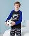 Boys Pajamas Cozy Soft Long Sleeves Top and Pants 2 Piece Cool Black Gamer Pjs Pajamas Set Big Boys Sleepwear Size 10