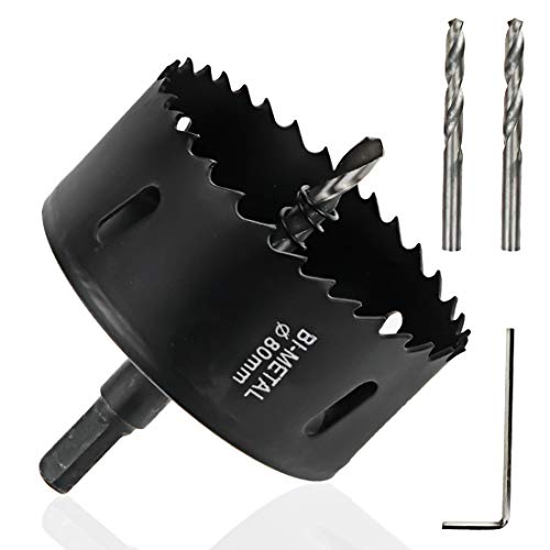 Image of Hole Saw Drilling Cutter Tool for Wood Material 80mm /3.15 inch Cutting Dia