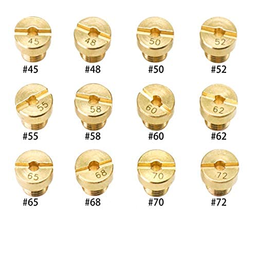 5Mm Thread Carburetor Main Jet (12 Pieces/Pack) For Dellorto Sha Carb And Phbg Ad/Ds Racing Main Injector Nozzle Pilot Jet (B Set) #TOP7