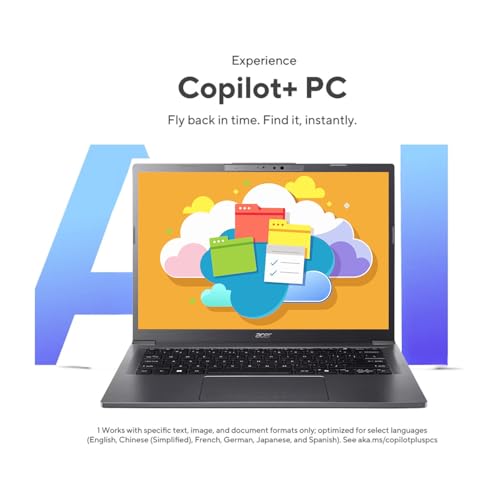 Image of Acer Aspire 14 inch AI Copilot Touchscreen Laptop | Intel 8 Cores Ultra 5 CPU | 16GB RAM | 1TB PCIe SSD | 15.6 WUXGA(1920 x 1200) Display | Backlit Keyboard | Wi-Fi 6 | Windows 11