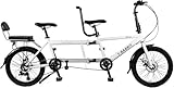 tandem pieghevole 🚲 Versatile: questa bici per famiglie è adatta a coppie e attività familiari, favorendo legami più forti con i propri cari. Ideale per gli spostamenti quotidiani, i viaggi o le avventure all'aria aperta, è una scelta eccellente.