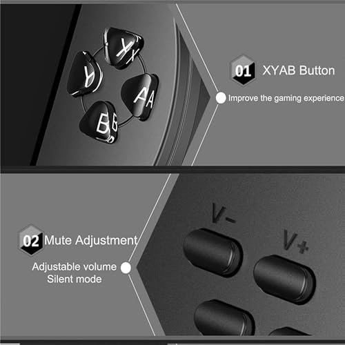 Dreaming Magical HDGCQ1 Handheld Game Console, Built-In 1200 Games 4.3’’ Hd Screen Retro Gaming System thumb #4