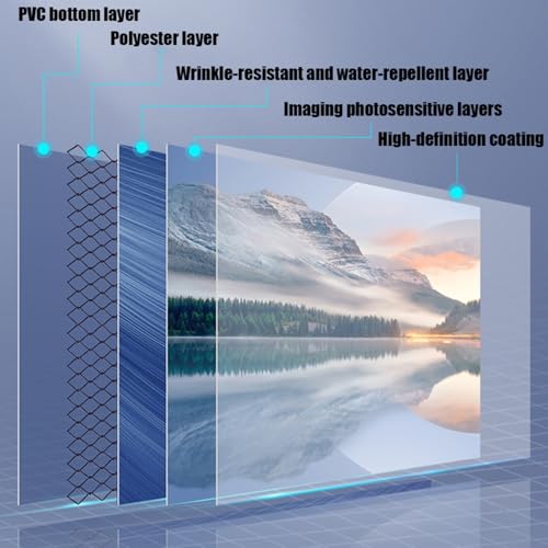 Pantalla de proyector manual 72 pulgadas 16:9 portátil miniatura 5