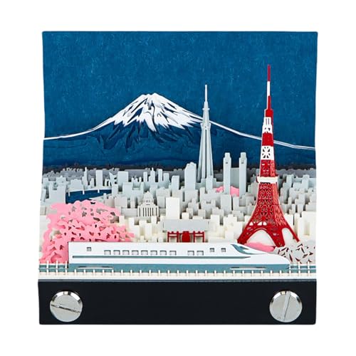 Renchey Calendrier De Bureau 3D,Art de Papier à Découper Montagne - Calendrier Sculpture En Papier - Pour Étude, Écriture, Organisation, Décoration, Noël, Saint-Valentin, Adulte,