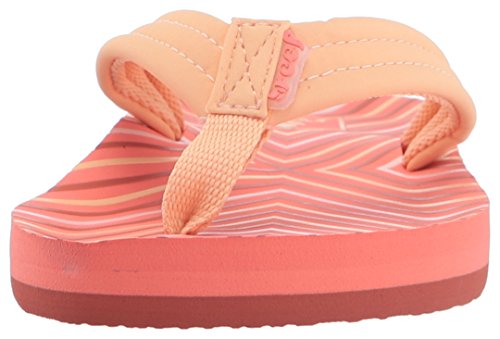 Reef Little Ahi, Infradito Bambina, Rosso (Coral