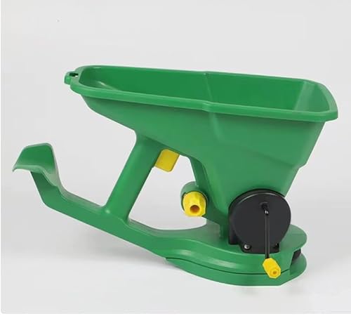 庭の手回し播種塩施肥器大豆ハンドヘルド種子ツール庭のツール (グリーンハンドシーダーボックス)