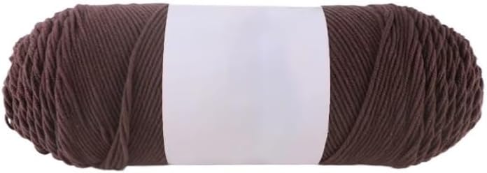 5 Rolls 200g 5-Ply Milk Cotton Yarn for Crocheting Medium Thick Knitting Blend(64)