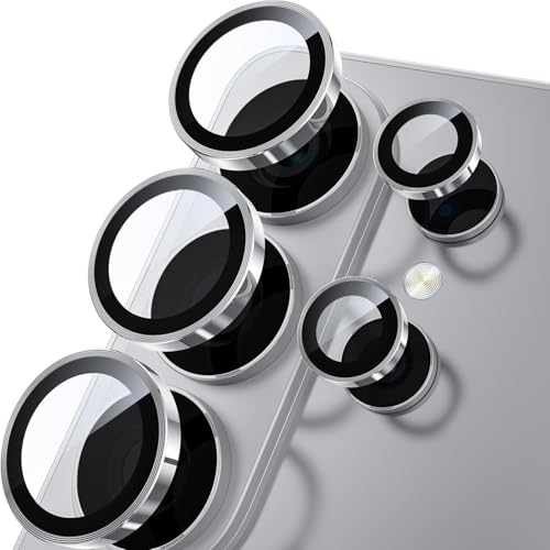 Image of WSKEN for Samsung Galaxy S26 Ultra Camera Lens Protector - Ultra Thin Case Friendly, 9H Shatterproof Tempered Glass with Anti Scratch Metal Circle Camera Screen Protector Cover Accessories, Silver