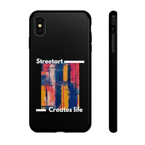 Coque iPhone XS MAX Street Art rigide brillante pour éviter les rayures et chutes