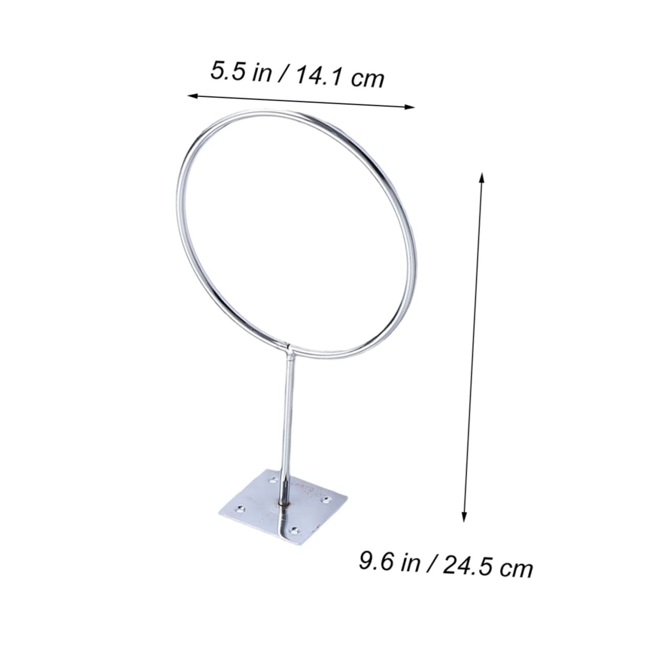 OSOLADY 2Pcs Wall Mount Stainless Steel Ball Storage Rack Durable Holder for Basketball Soccer Volleyball Exercise and Medicine Balls for Home Office Garage Gym