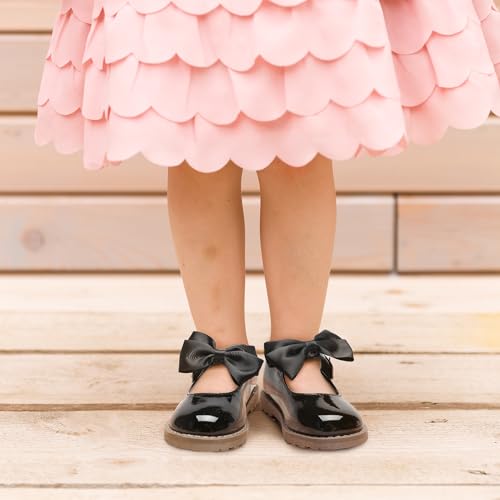 shoeslocker Toddler Girl Dress Shoes Little/Big Girl Mary Jane Shoes Wedding Party Girls Princess Flat Shoe3