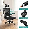Duejdio Comfortable Home Office Computer Chair, Adjustable Headrest Armrest, Lumbar Support, Up and Down Adjustable 360 Degree Swivel Chair #5
