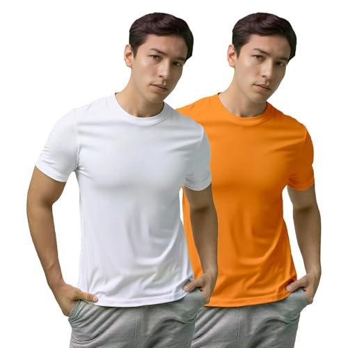 Image of Gym T Shirts for Men Workout | Sports Tshirt for Man | Running Mens T-Shirts | Polyester Men's T Shirt | Quick Dry fit Training Active Wear | Badminton Football Jersey Tshirts