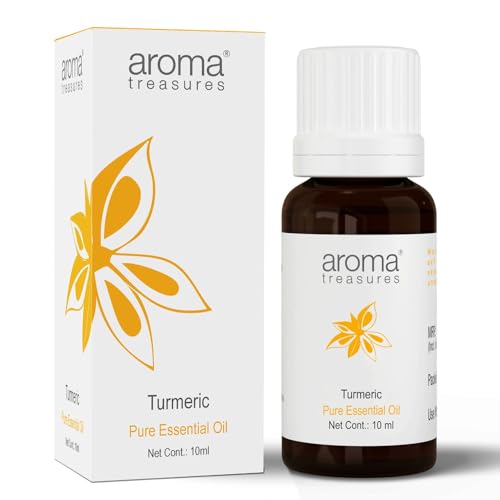 Image of Aroma Treasures 100% Pure Turmeric Essential Oil - Natural Turmeric Oil for Skin, Hair, and Aromatherapy - Therapeutic Grade Turmeric Oil - 10ml