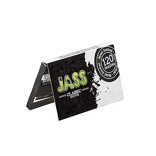 Feuilles à Rouler JASS Classic Regular – Boîte 25 Carnets x120 Feuilles (3000 feuilles) | Format 69 x 36 mm Regular | Papier Fin 13,5 g/m² – Sans Nicotine ni Tabac – vue 4