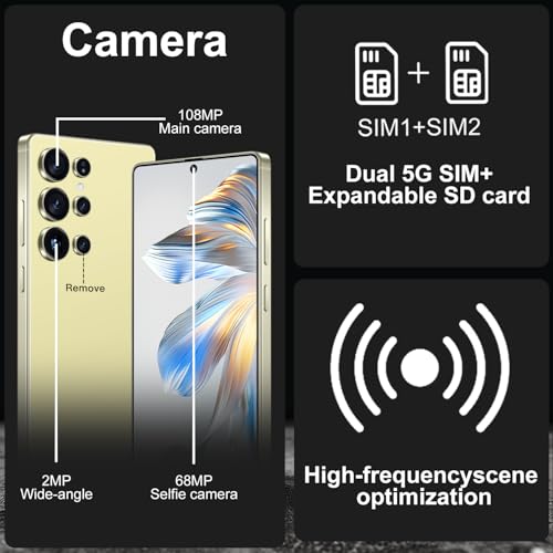 Image of BXV I25 Ultra 16+512GB Smartphone - 7000mAh Battery, 6.99-inch Display, Built-in Pen, Android 14, Snapdragon 8 Gen3, 68MP+108MP Camera Outperform Competitors in Speed & Power (Yellow)