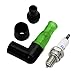 FLMLF 23CC~71CC Engine Visible Flashing Spark Plug+Ignition Coil Cap for 1/5 Hpi Rofun Km Rovan Baja LT FG GoPed Redcat Rc Car Parts (Green)