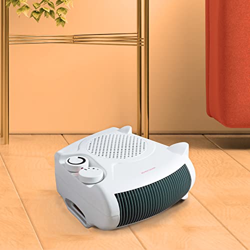 Portable Flat/Upright 2000W Electric Fan Heater