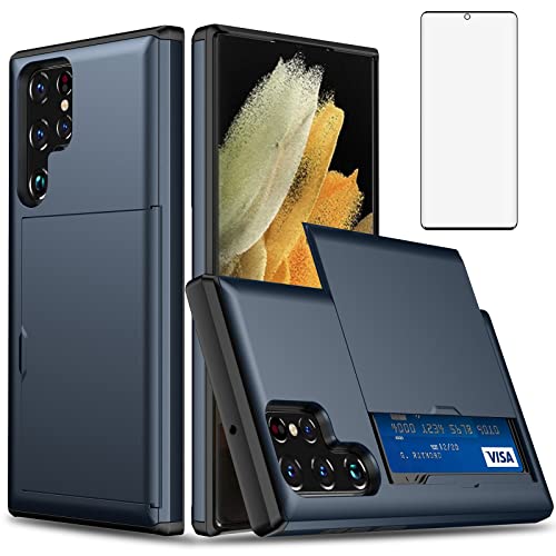 Coque Galaxy S22 Ultra 5G avec porte-carte idéale pour voyager léger et protéger l'écran