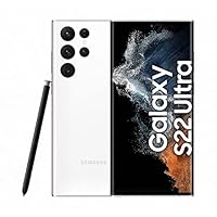Samsung Galaxy S22 Ultra, Android Smartphone ohne Vertrag, 6,8 Zoll Dynamic AMOLED Display, 5.000 mAh Akku, 512 GB/12 GB RAM, Phantom White, inkl. 36 Monate Herstellergarantie [Exklusiv bei Amazon]