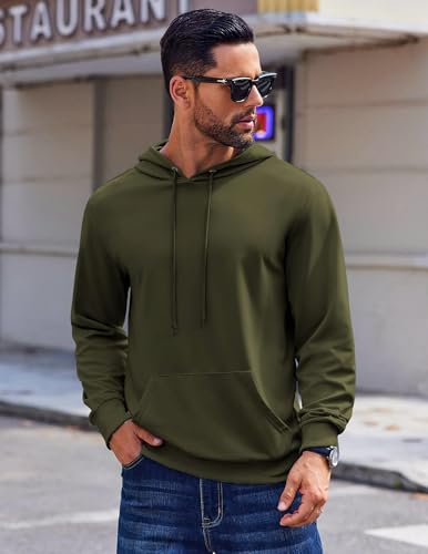 Sleepdown Men's Pull Over Hoodie, Midweight Fleece Hoodies for Men, Hooded Sweatshirt for Men2