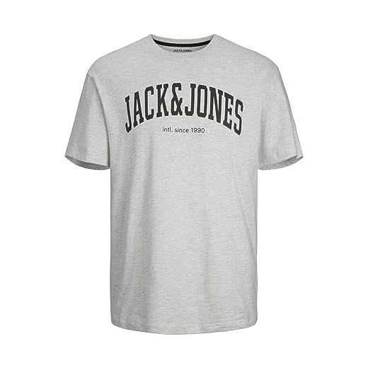 Jack & Jones Jjejosh tee SS Crew Neck Noos Camiseta, Color Blanco Hombre