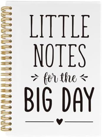 Wedding Spiral Notebook, Wedding Journal, Engagement Bride Gifts,...