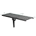 WALI TV Top Shelf, Metal Monitor Shelf Mount 12 x 5 Inch Flat Panel for Streaming Devices, Media Boxes, Speakers and Home Decor (TSH001), 1 Pack, Black