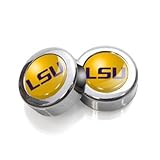 NCAA Louisiana State University LSU License Plate, Frame Chrome Screw Covers