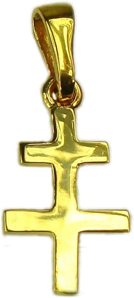 Small Cross of Lorraine Pendant - 18-ct Solid Gold