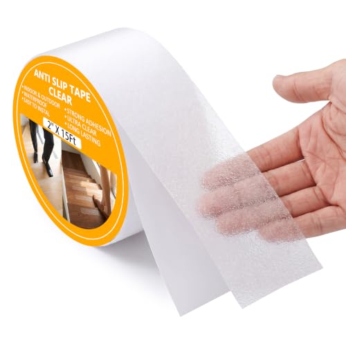 Image of Transparent Anti Slip Tape, Waterproof Grip Tapes for Stairs,2 inch X 15'