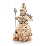 Enesco 4053698 JS Hwc Fig Wdlnd Snowman/Anima Figurine