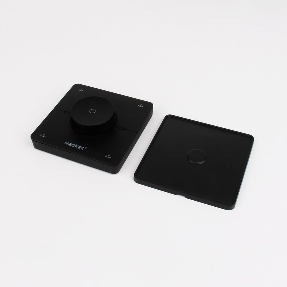 LGIDTECH K0 K0-B - Mando a distancia giratorio CCT, compatible con Miboxer FUT035 FUT035S+ FUT019, etc. (negro)