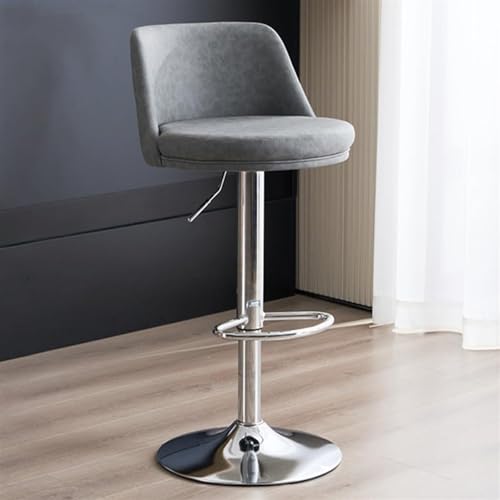 Tabourets de bar modernes gris pour partager des repas conviviaux en cuisine