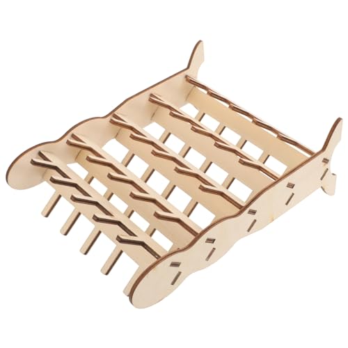 HOODANCOS Wooden Spool Organizer Thread Spool Holder Sewing Thread Storage Braid Rack Organizer Hair Sturdy Construction