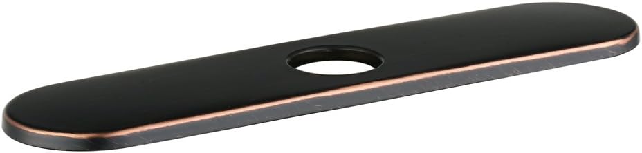 hansgrohe 11-inch Coordinating Base Plate Modern Easy Install in Rubbed Bronze, 14019921