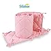 Biloban Mini Crib Bumper Pads for Girls, 24