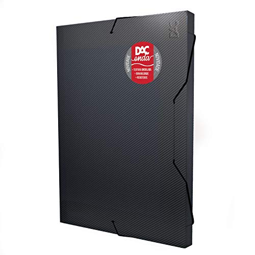 Pasta Polipropileno 4Cm Dac Onda, Dac, Pasta Polipropileno 4Cm Dac Onda 404Pp-Pr, Preto, 404Pp-Pr