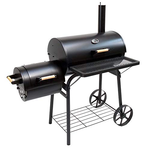 DEMA BBQ Smoker Kamingrill Santa Fe – Grillwagen, Barbecue-Grill,...