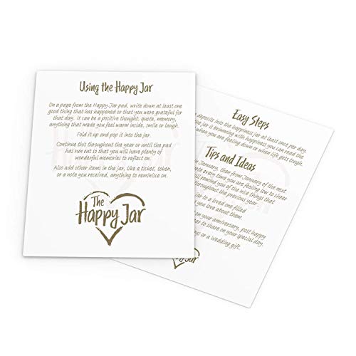 CKB LTD The Happy Jar Glasdose A Year of Happiness and Daily Positivity, einzigartiges Geschenk