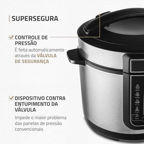 Panela de Pressão Elétrica Mondial 5L Digital