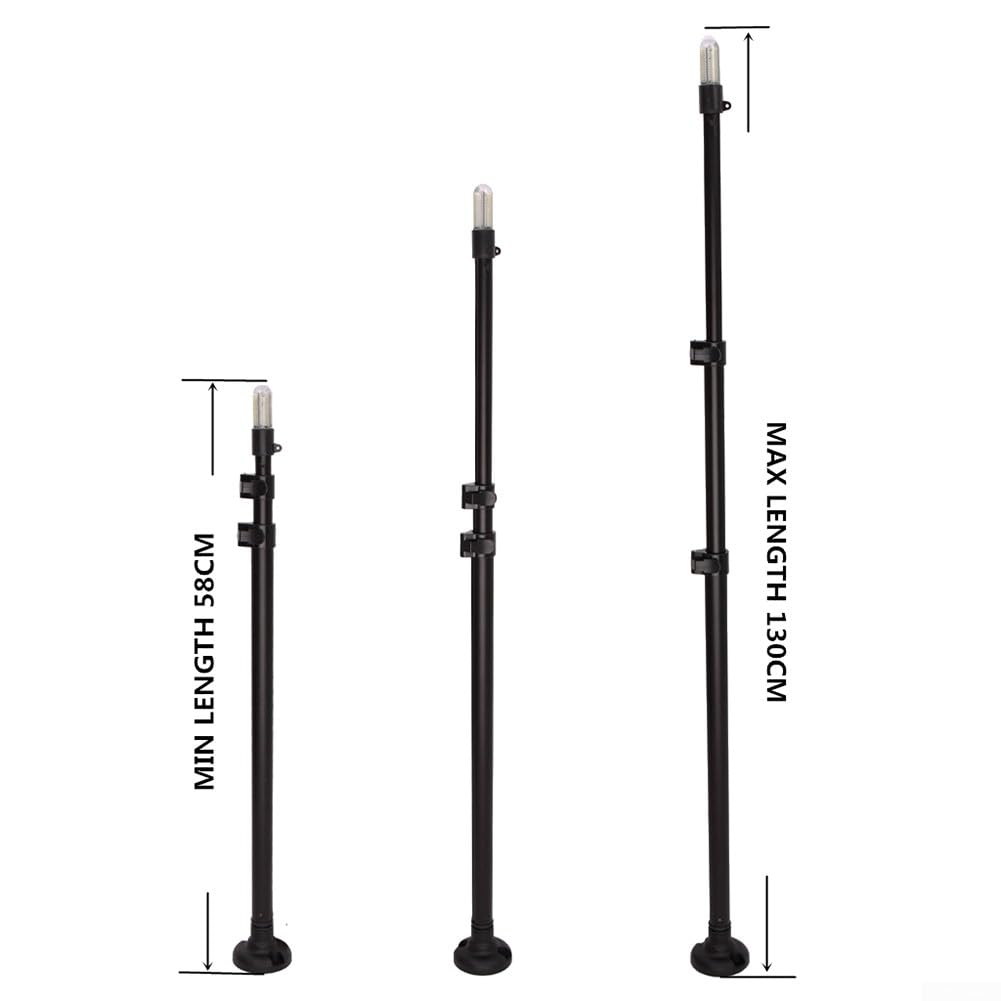 Kit de base de para bandera de seguridad, para bandera de seguridad universal de lujo con poste de montaje, para combo de luz para kayak, canoa, barco, bote