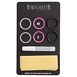 Washi Shear & Scissor Maintenance Kit - Includes Cleaning Cloth, Shear Oil, and 6 Finger Sizing Rings. Accessories for Hair Stylists and Pet Groomers