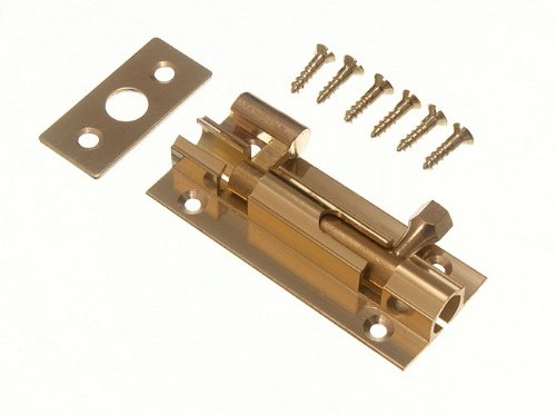 Porte barrel bolt coudé en laiton de qualité supérieure pour finitions soignées