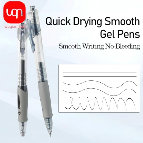 Bolígrafos de gel 0.5 mm, 12 unidades tinta negra miniatura 4