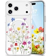 Amazon.com: EYZUTAK Magnetic for iPhone 17 Pro Max Case Flower