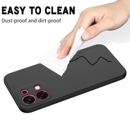 Image of Back Cover Compatible With Vivo T5x 5G /Y51 Pro 5G /iQOO Z11x 5G | Full Camera Protection | Premium Liquid Silicon Case | Flexible Bumper Case for Vivo T5x 5G / Y51 Pro 5G / iQOO Z11x 5G (Black)