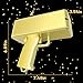 Alagoo Super Money Guns Paper Playing Spary Money Gun Make it Rain Toy Gun, Handheld Cash Gun Fake Bill Dispenser Money Shooter Toy(Metallic Gold)
