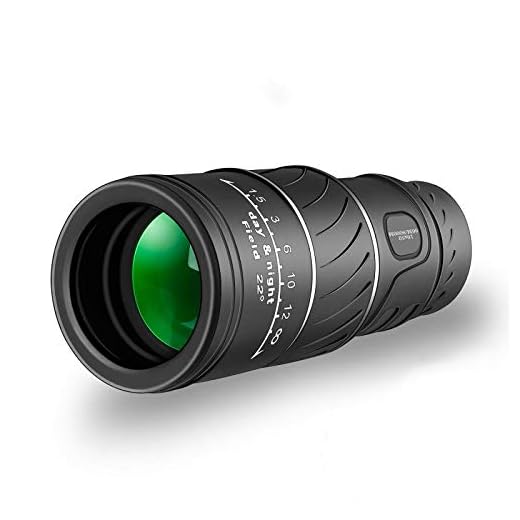 Monocular Telescope, 16x52 High Power HD Monocular with Smartphone Holder & Tripod, [Upgrade] Waterproof Monocular with Durable and Clear FMC BAK4 Prism Dual Focus for Bird Watching (Black)