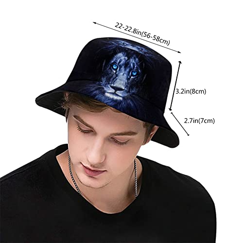 Cool Lion Bucket Hat Animal Bucket Hat Boys Hat Fisherman Hat Sun Hat For Women Men #TOP2